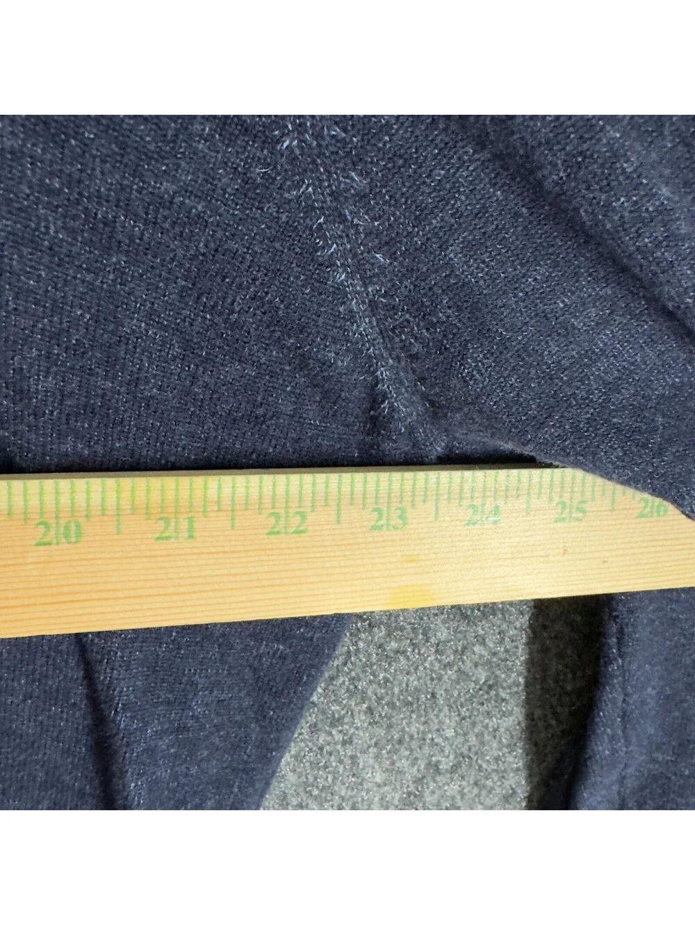 Blue Sweater Pullover Men 2XL Blue Knit V-Neck Long Sleeve Soft Cozy Cotton